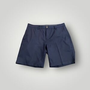 Vineyard Vines Mens Links Golf Shorts Size 36 Navy Blue Performance Flat Front